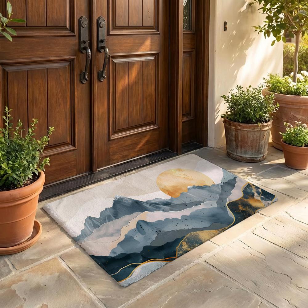 Home Landing Textiles - Mountain Land Floor Mat Flannel Door