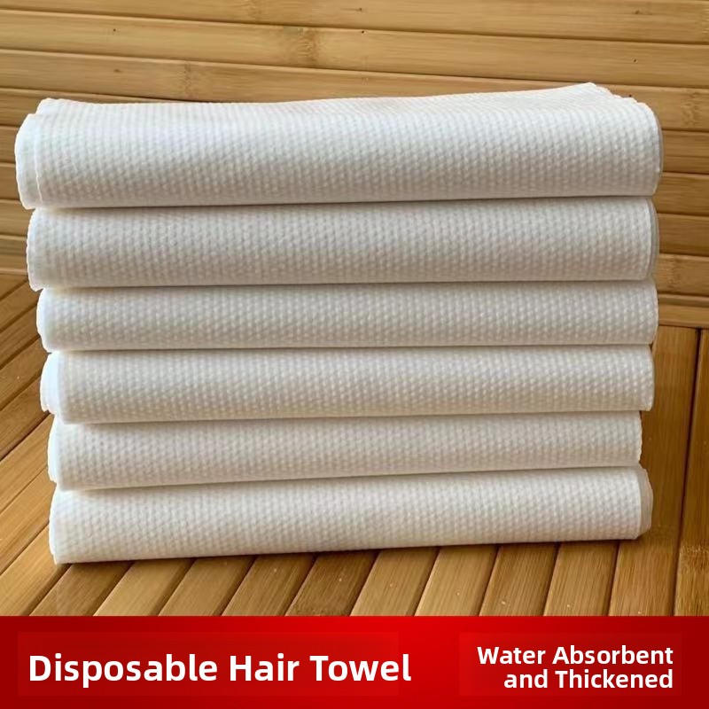 Home Textiles Towel - Disposable Thickened Wood Pulp Towel Non-Woven