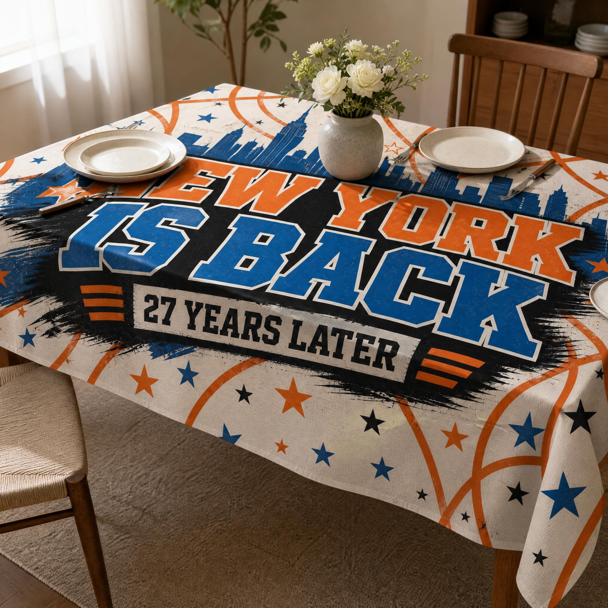 Home Textiles New York - New York Basketball Sports Tablecloth, 27