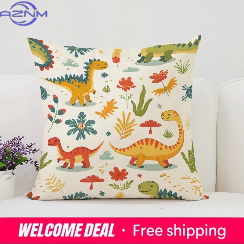 40x40 Cushion Cover Dinosaur L – Home Landing Textiles recenzja i cena