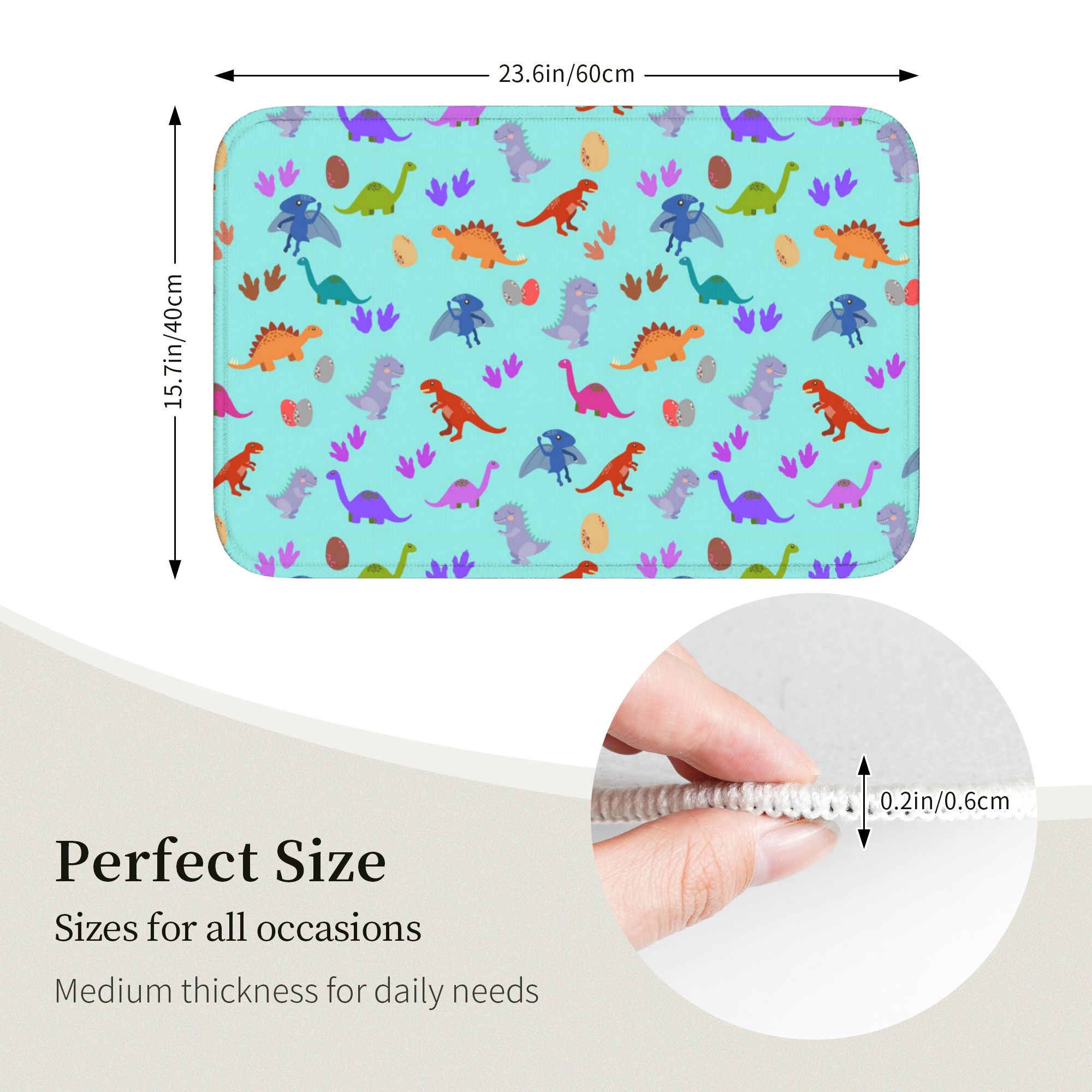 Dinosaur Land Cute Dino Patter – Home Landing Textiles recenzja i cena