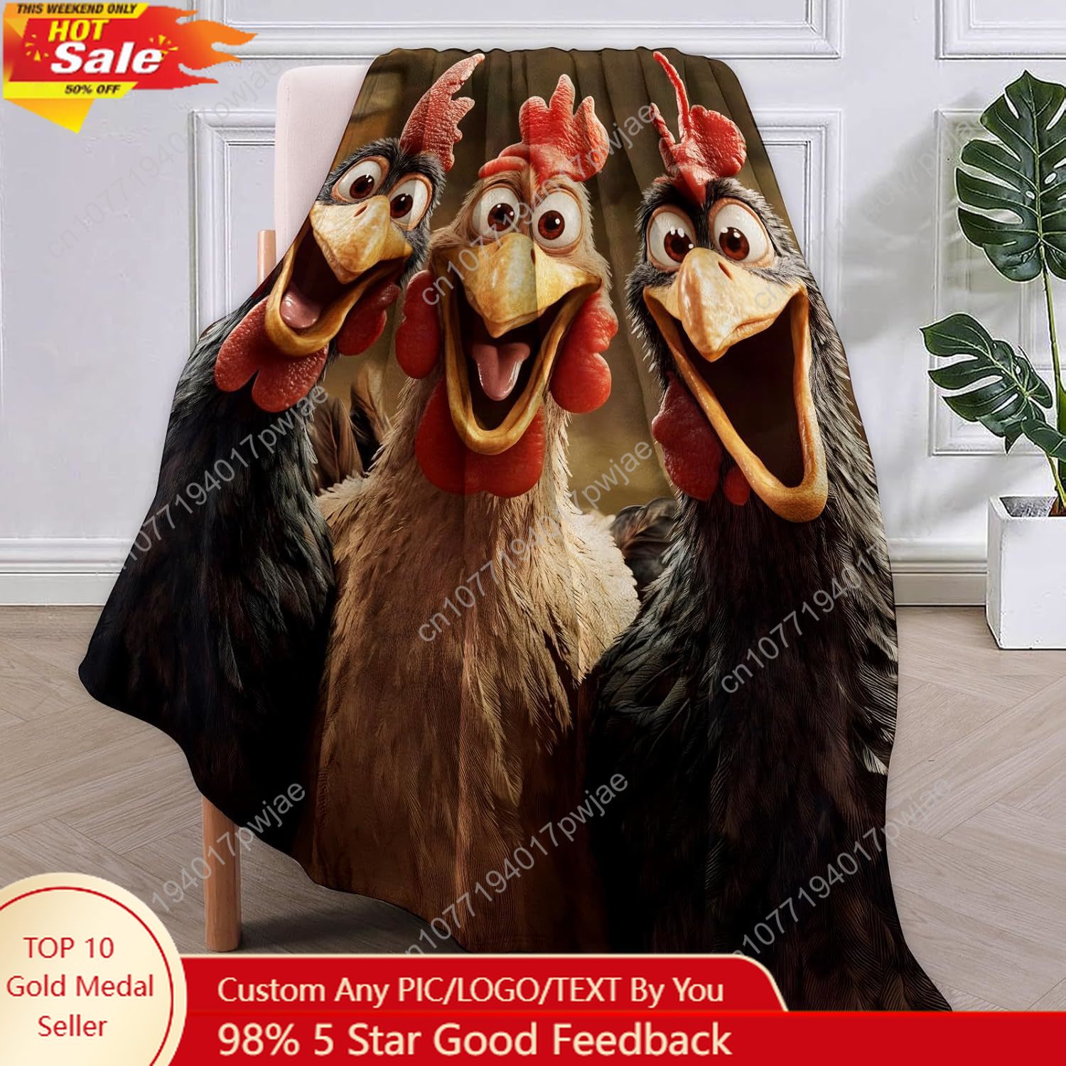 Chickens Blanket Gifts for Wom – Home Textiles Towel recenzja i cena