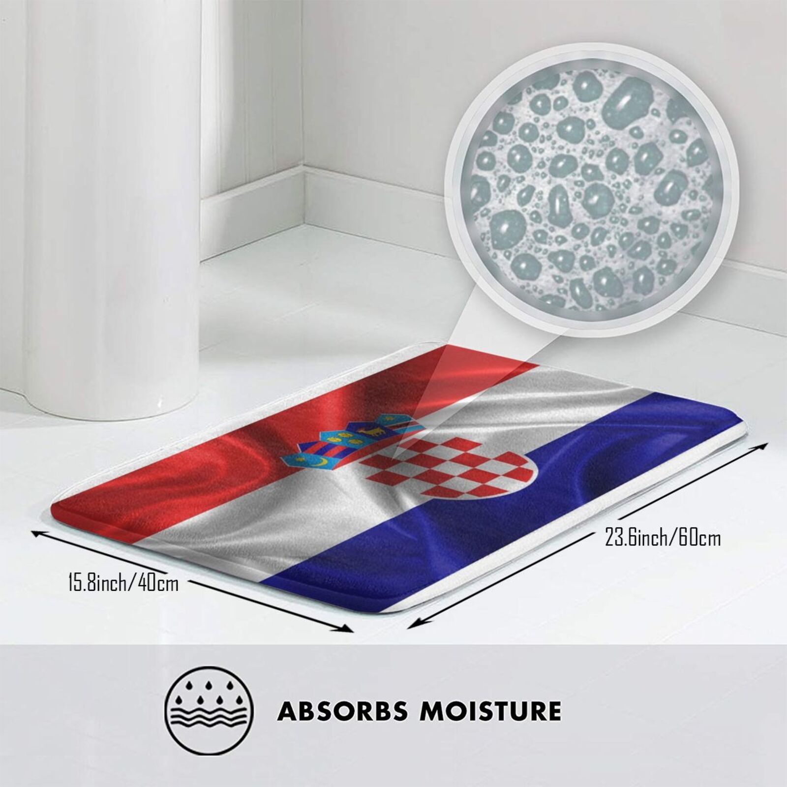 Croatia Soft Non-Slip Mat Rug  – Home Landing Textiles recenzja i cena