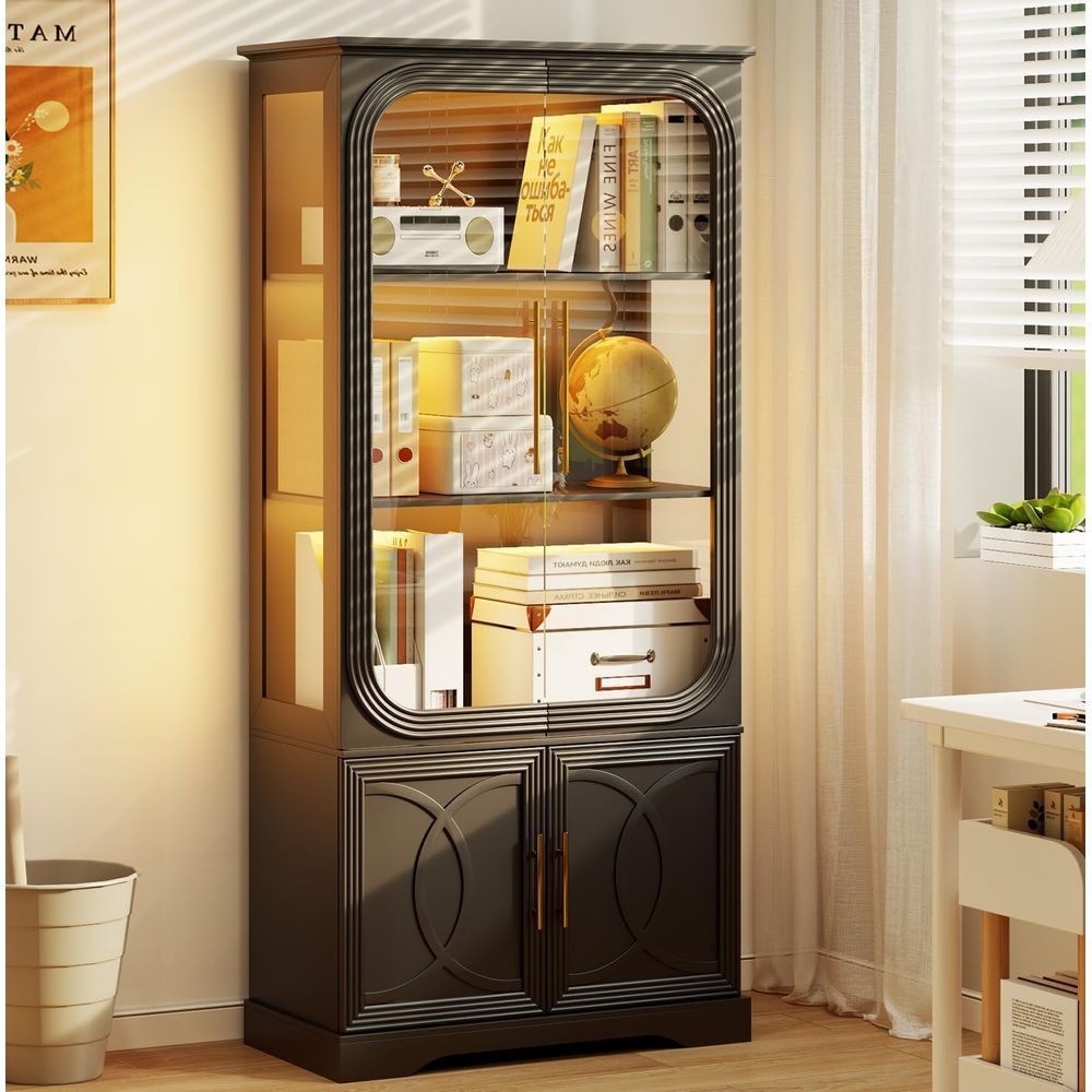 69 Tall Glass Display Cabinet  – Home & Hotel Textiles Private Limited recenzja i cena