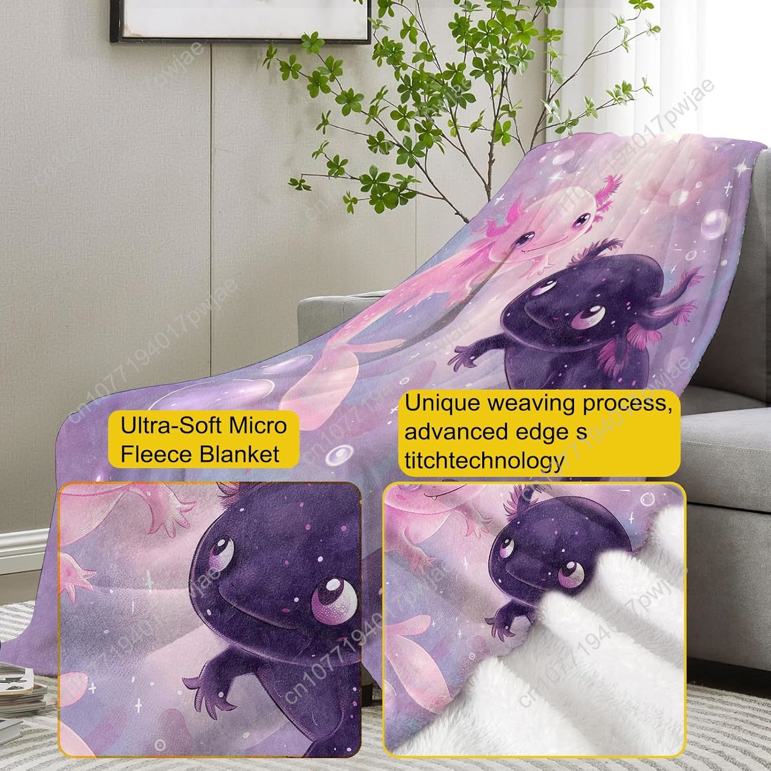 Axolotl Blanket Cute Axolotls  – Home Textiles Towel recenzja i cena