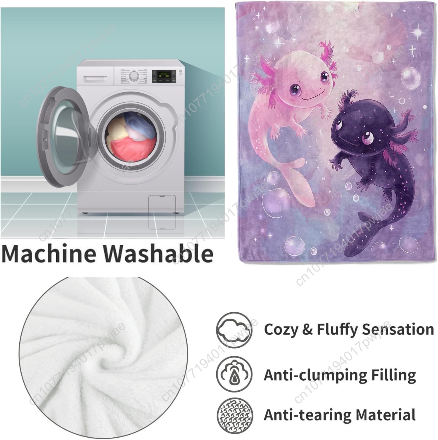 Axolotl Blanket Cute Axolotls  – Home Textiles Towel recenzja i cena