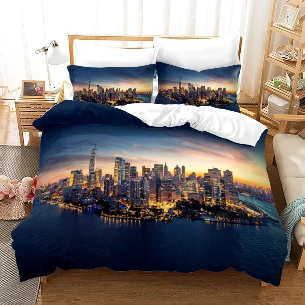 3D Print New York City Night V – Home Textiles New York recenzja i cena