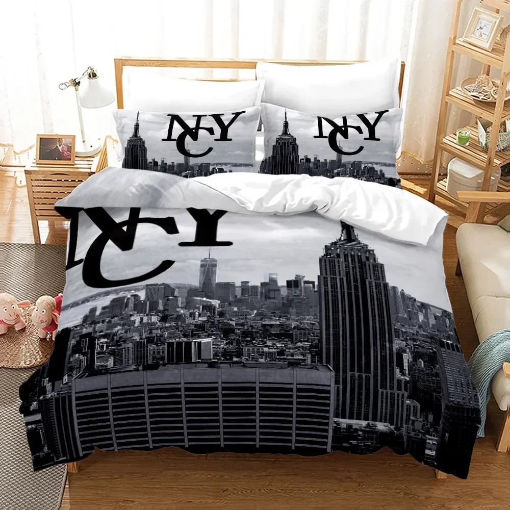 3D Print New York City Night V – Home Textiles New York recenzja i cena