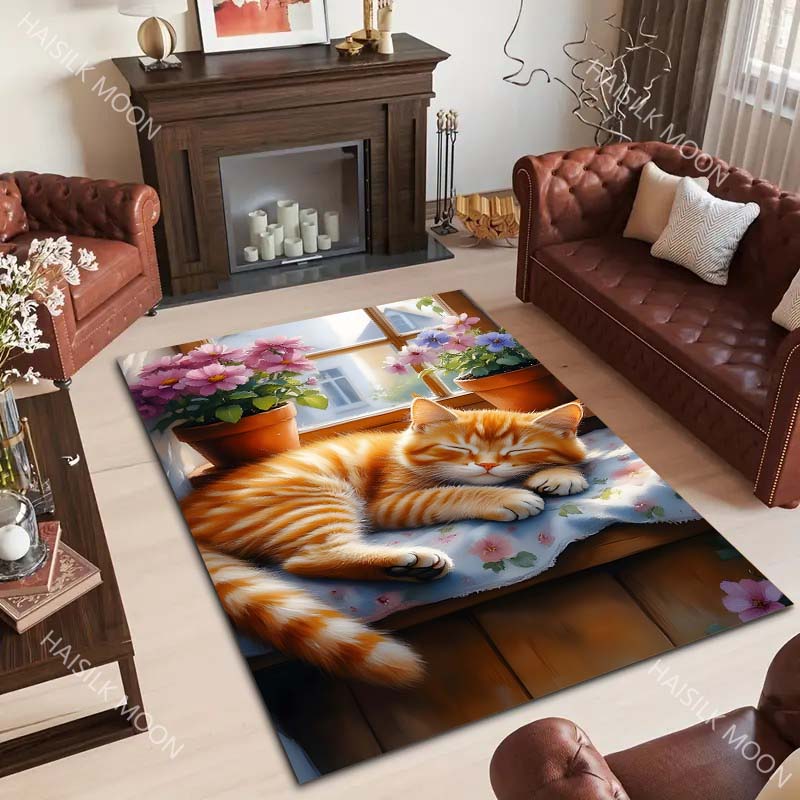 Orange Cat in The Afternoon Pa – Luxury Home Textiles Usa recenzja i cena