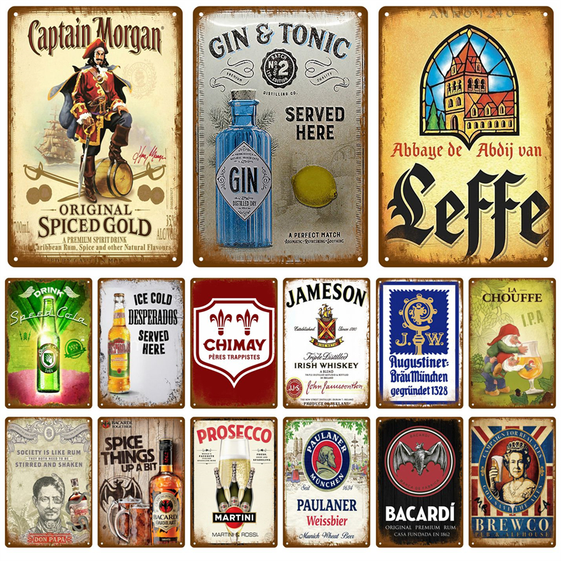 Beer Tin Sign Retro Wall Plaqu – Home Textiles Brands recenzja i cena