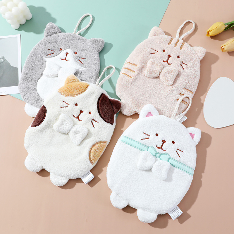 1PC Cute Cartoon Cat Hanging H – Home Textiles Towel recenzja i cena
