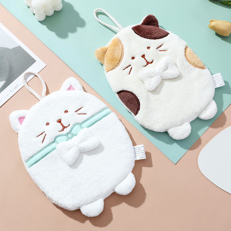 1PC Cute Cartoon Cat Hanging H – Home Textiles Towel recenzja i cena