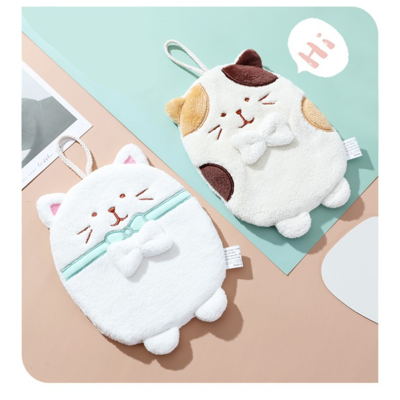 1PC Cute Cartoon Cat Hanging H – Home Textiles Towel recenzja i cena
