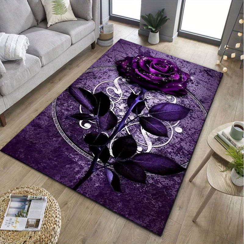 Purple Leaf Rug for Elegant Of – Luxury Home Textiles Usa recenzja i cena