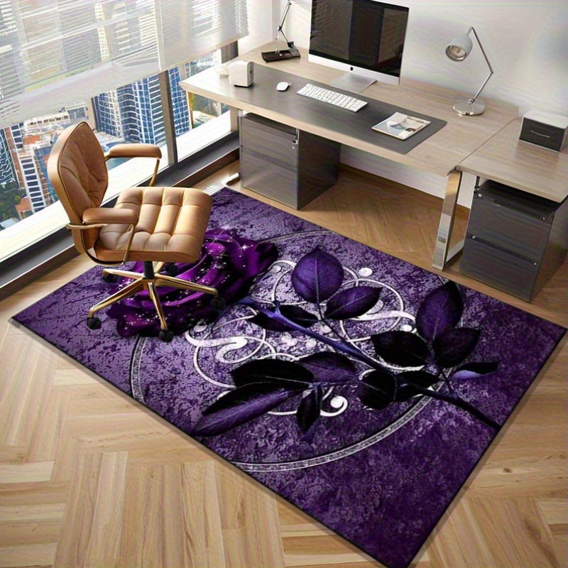 Purple Leaf Rug for Elegant Of – Luxury Home Textiles Usa recenzja i cena