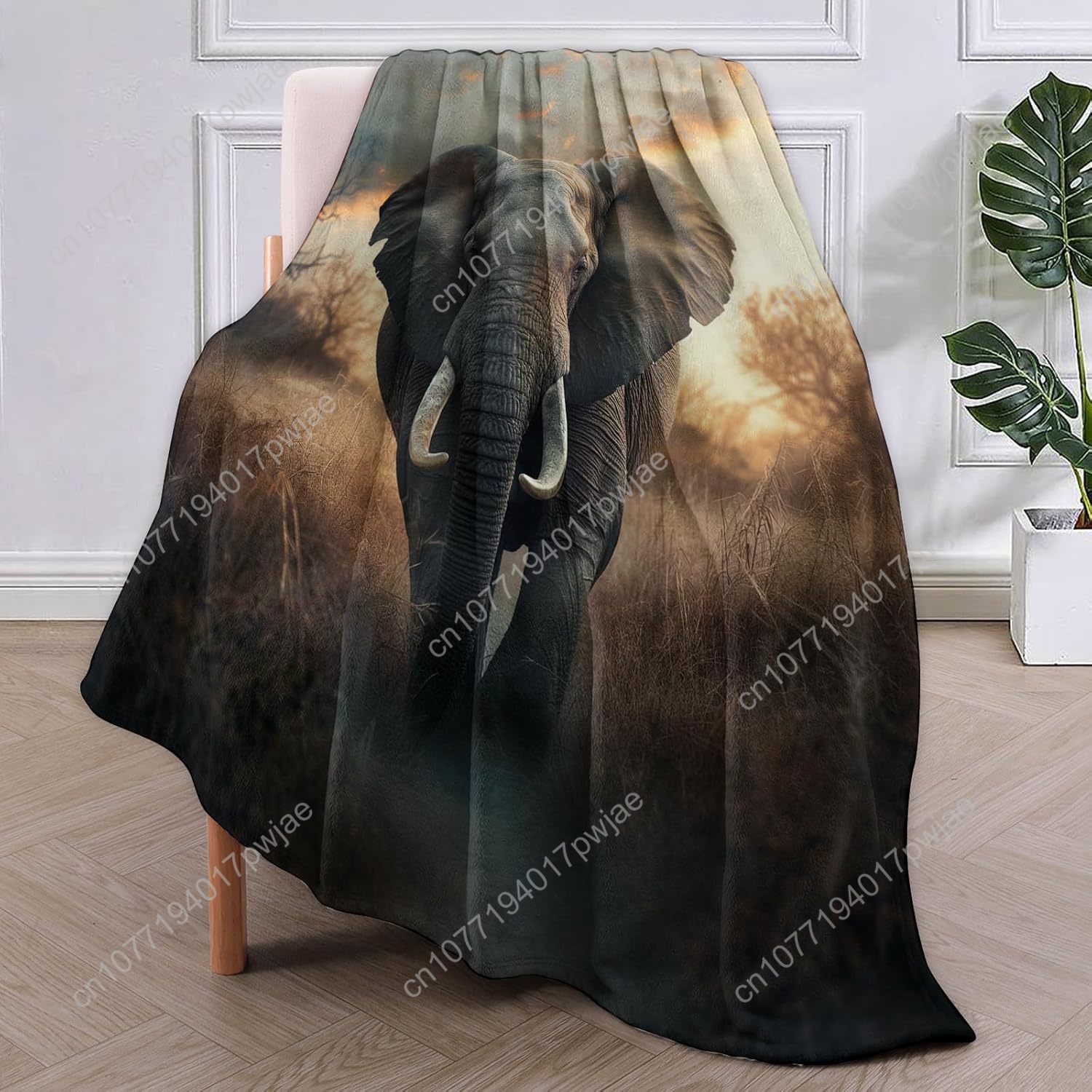 Elephant Fleece Blanket, Reali – Home Textiles Towel recenzja i cena