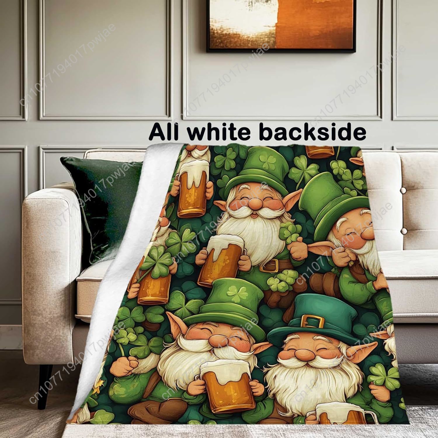 St. Patrick’s Day Gnome Throw  – Home Textiles Towel recenzja i cena