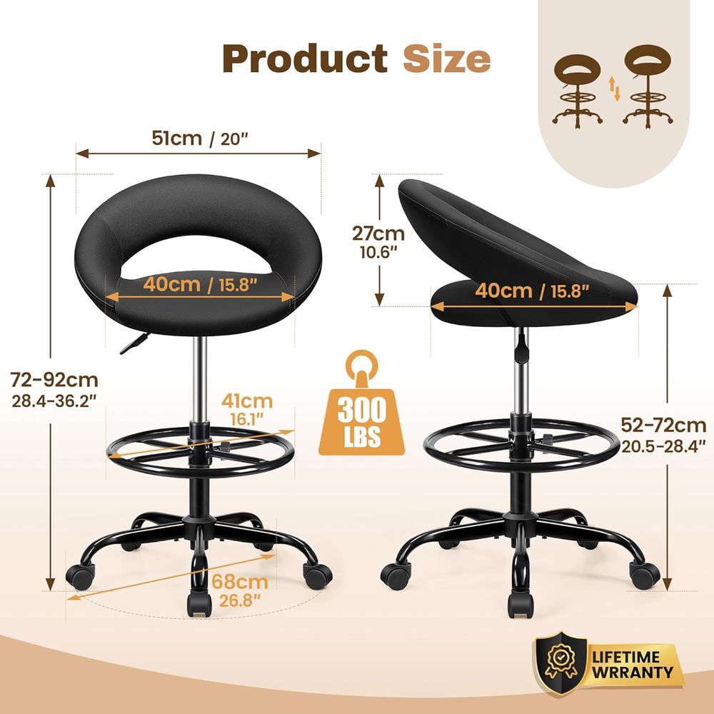 Adjustable Swivel Bar Stools w – Home & Hotel Textiles Private Limited recenzja i cena