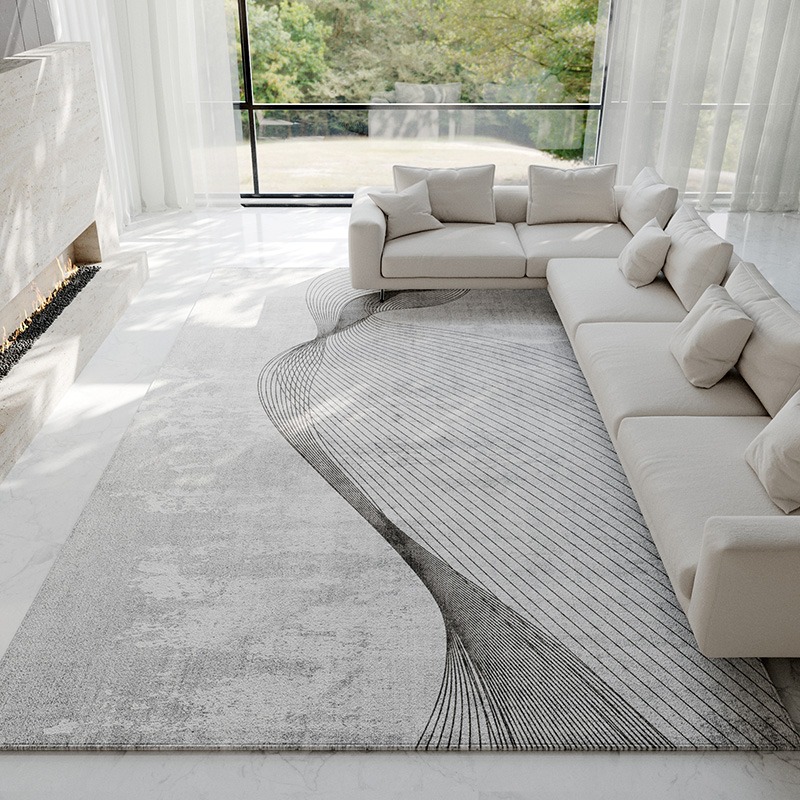 Abstract Light Gray Carpet Mod – Luxury Home Textiles Usa recenzja i cena