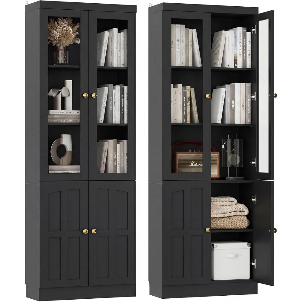 80 Tall Glass Door Bookcase wi – Home & Hotel Textiles Private Limited recenzja i cena