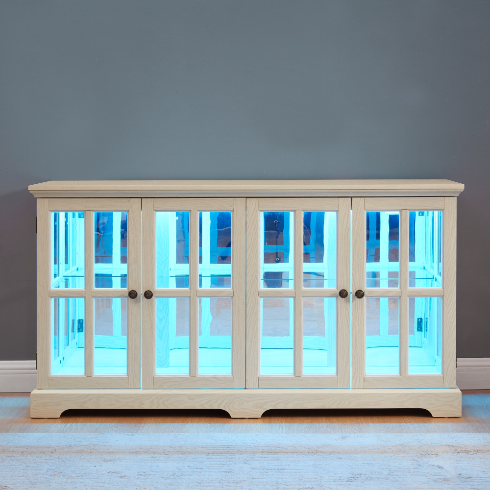 LED Curio Display Cabinet Vint – Home & Hotel Textiles Private Limited recenzja i cena