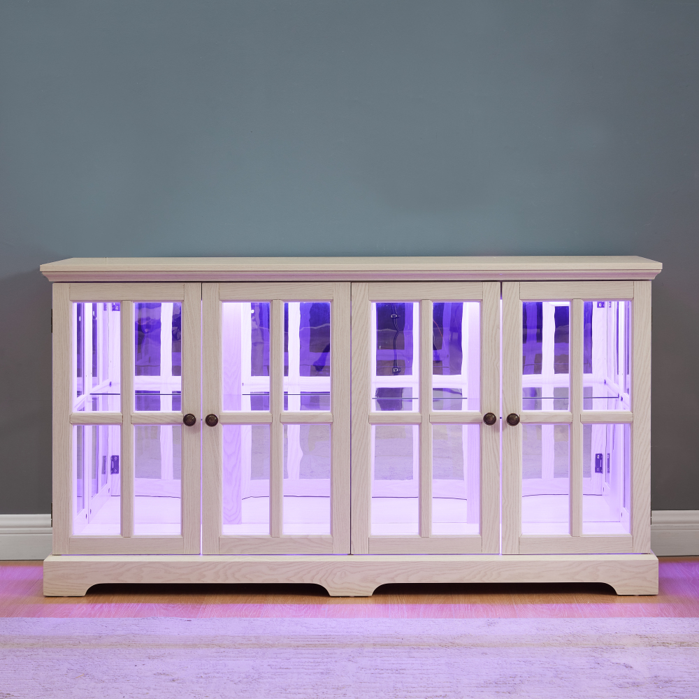 LED Curio Display Cabinet Vint – Home & Hotel Textiles Private Limited recenzja i cena
