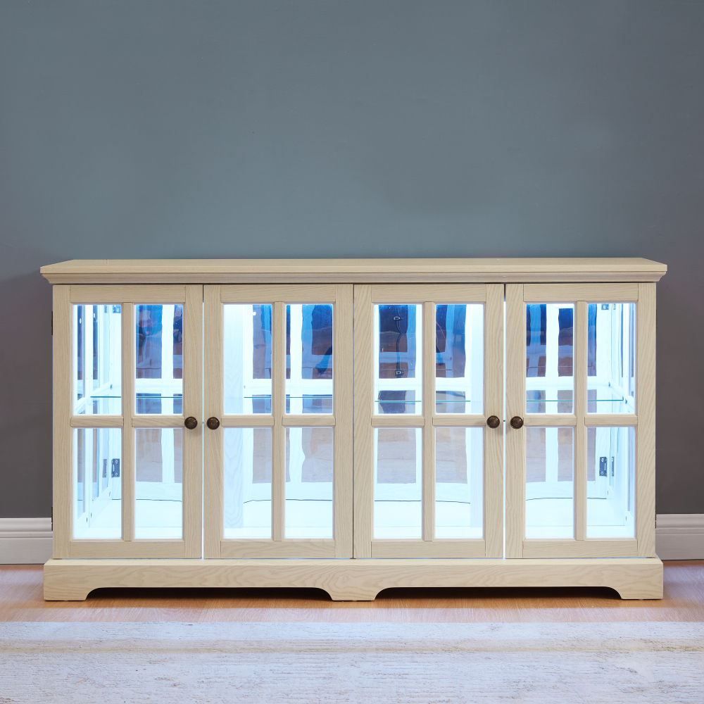 LED Curio Display Cabinet Vint – Home & Hotel Textiles Private Limited recenzja i cena