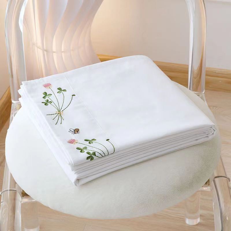 Pure White Bedding Sheet Flora – Luxury Home Textiles Usa recenzja i cena