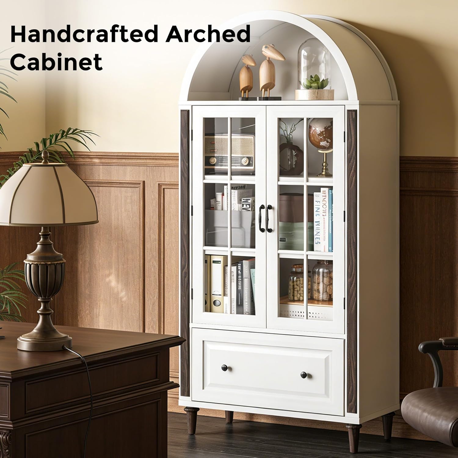 71” Handcrafted Arched Bookcas – Home & Hotel Textiles Private Limited recenzja i cena