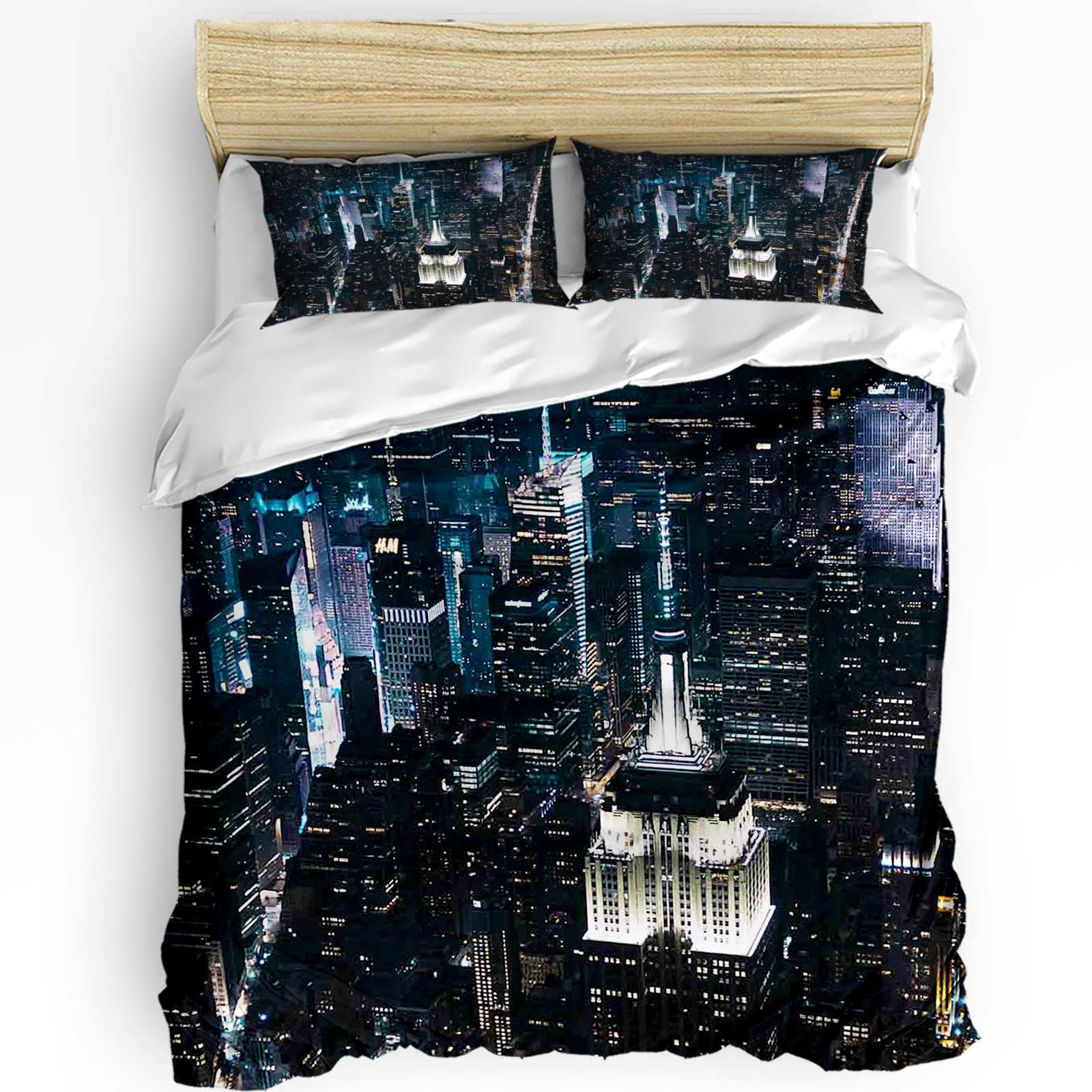 3pcs Bedding Set Grey New York – Home Textiles New York recenzja i cena