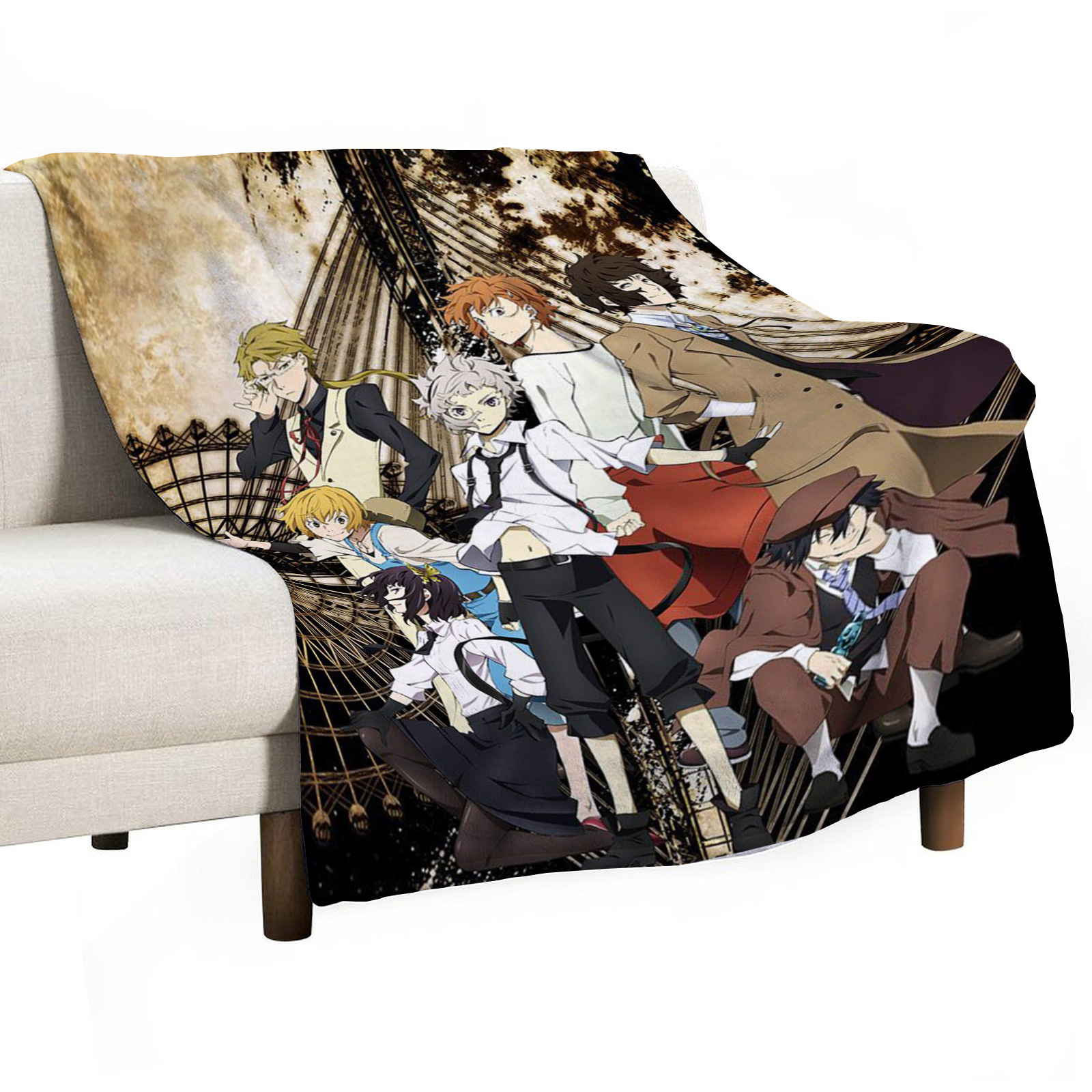 Bungo Stray Dogs Sofa Throw Bl – Luxury Home Textiles Usa recenzja i cena