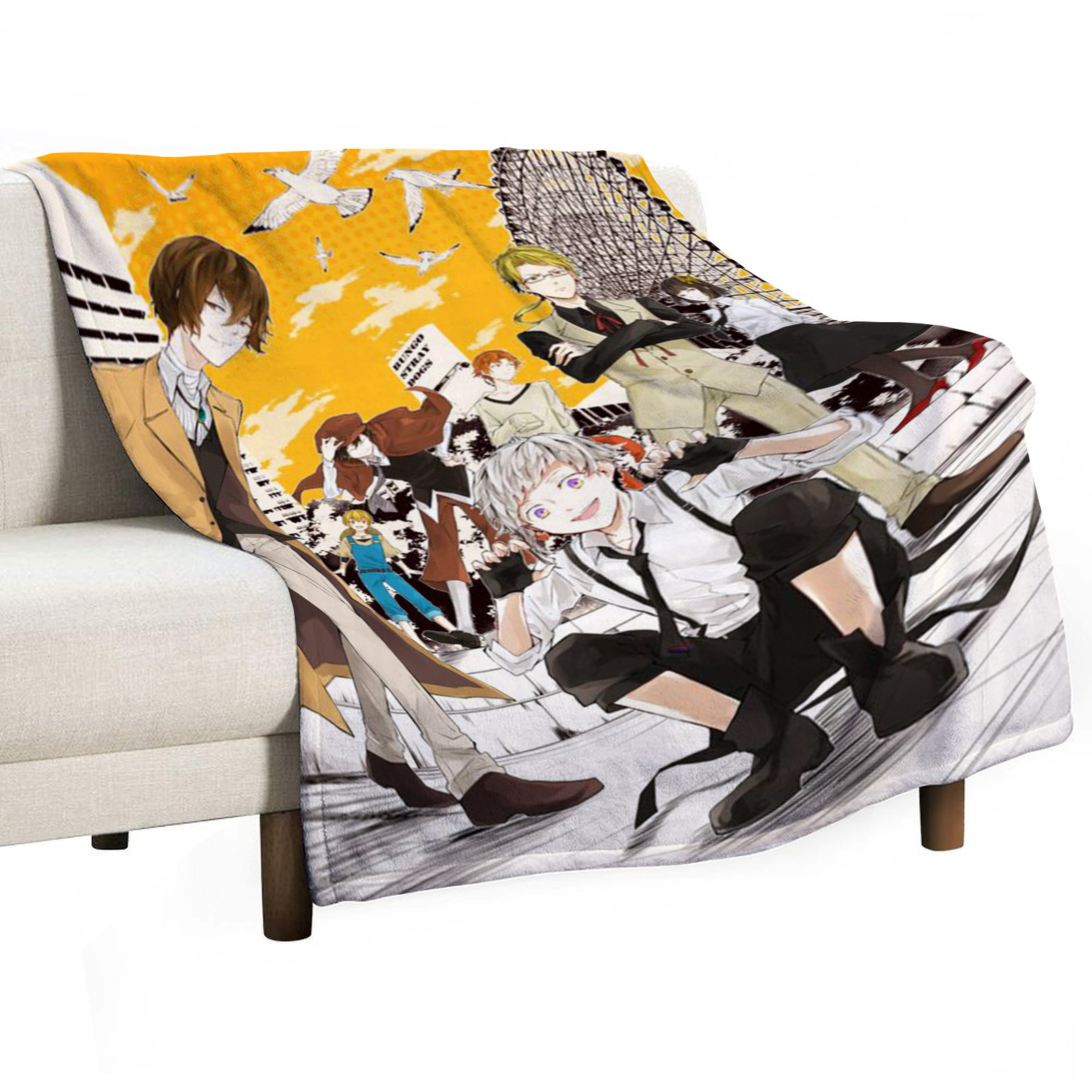 Bungo Stray Dogs Sofa Throw Bl – Luxury Home Textiles Usa recenzja i cena