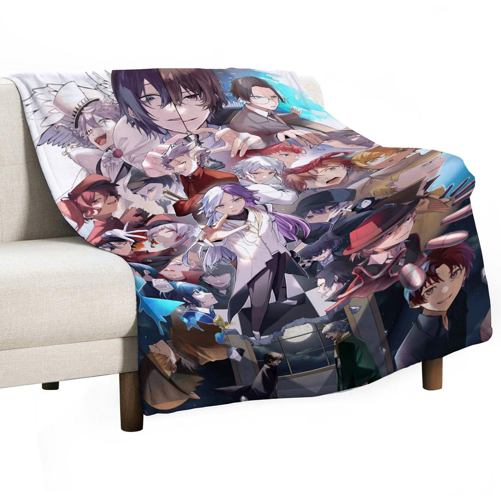 Bungo Stray Dogs Sofa Throw Bl – Luxury Home Textiles Usa recenzja i cena
