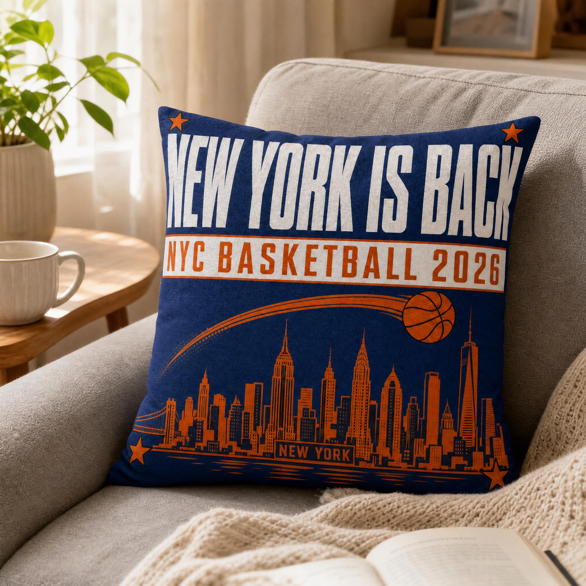 Blue Orange NYC Cityscape Bask – Home Textiles New York recenzja i cena