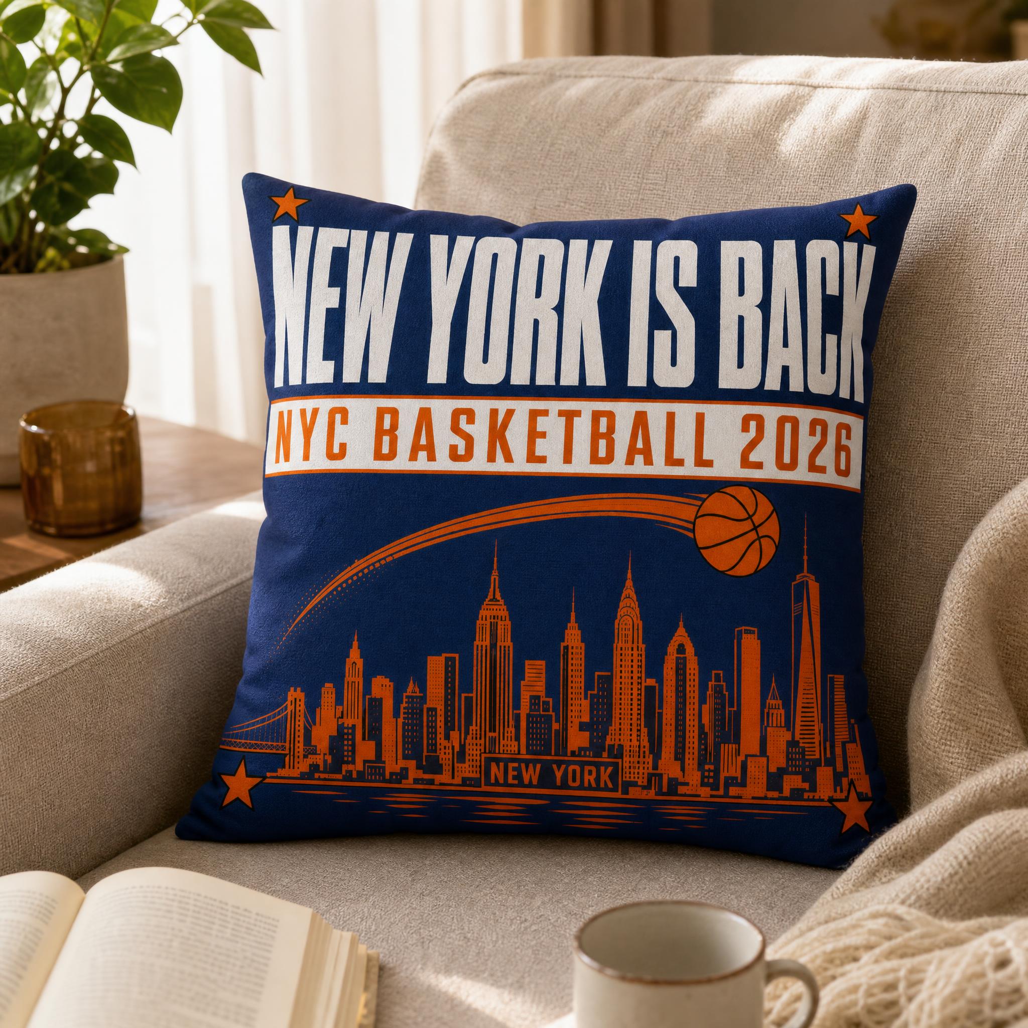 Blue Orange NYC Cityscape Bask – Home Textiles New York recenzja i cena