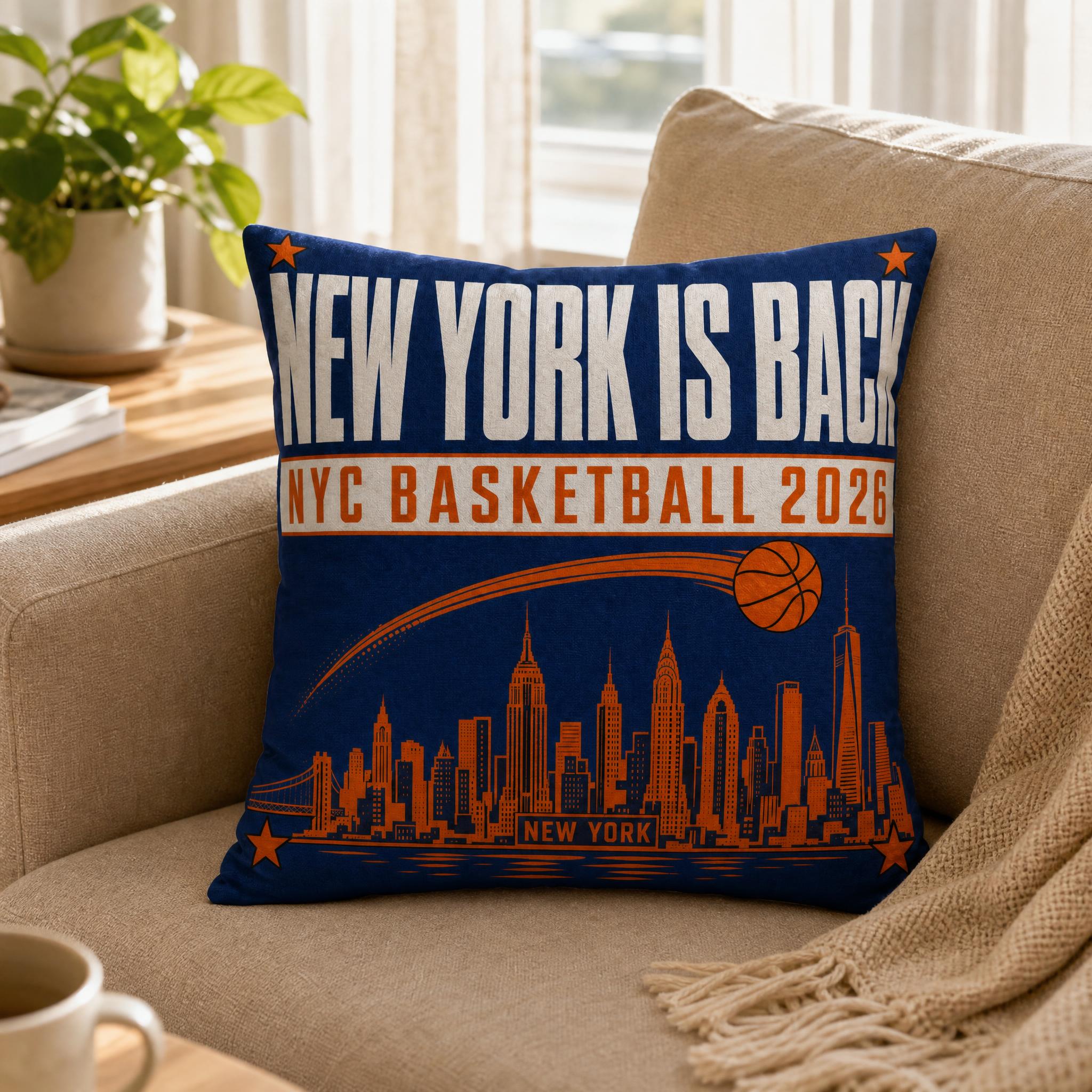 Blue Orange NYC Cityscape Bask – Home Textiles New York recenzja i cena