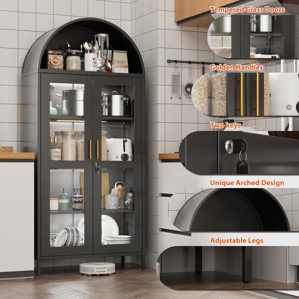 78.74 Tall Metal Arched Cabine – Home & Hotel Textiles Private Limited recenzja i cena