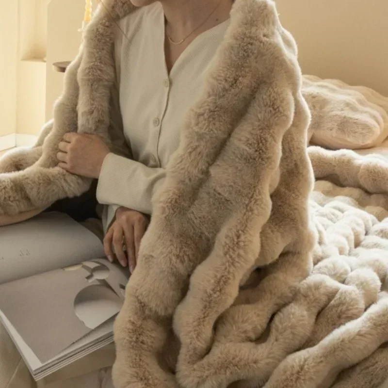 Winter Imitation Fur Plush Bla – Luxury Home Textiles Usa recenzja i cena